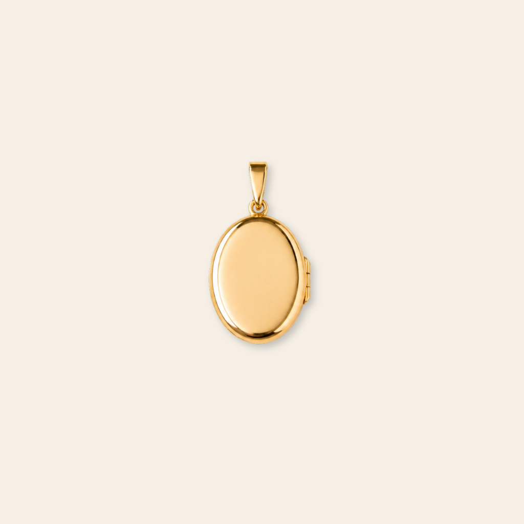 10k Oval Locket