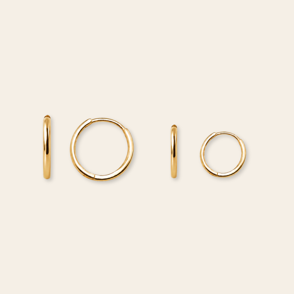 10k Solid Gold Huggies