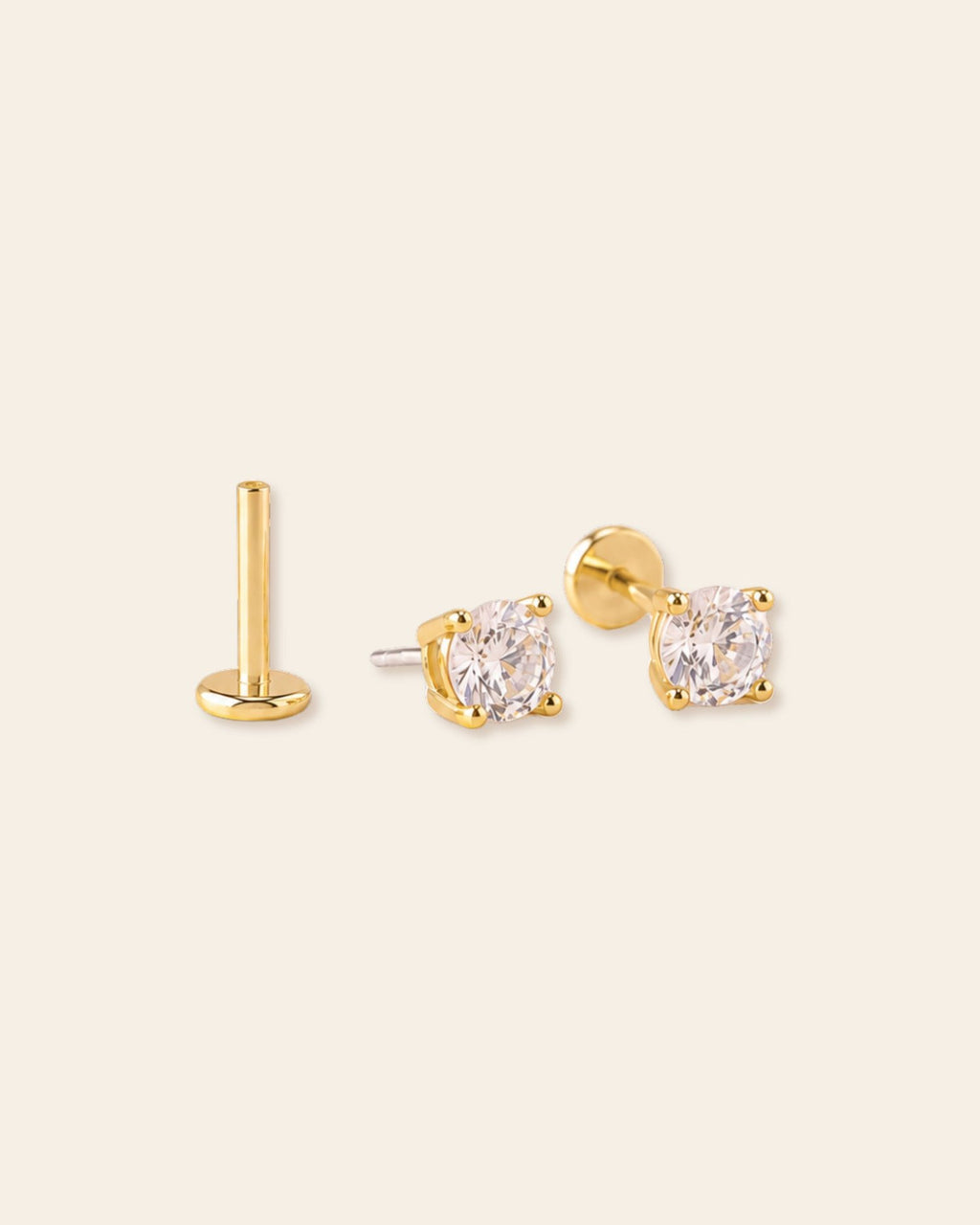 CZ Bling Flatback Studs