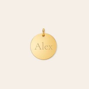 Personalized 11mm Disc Pendant