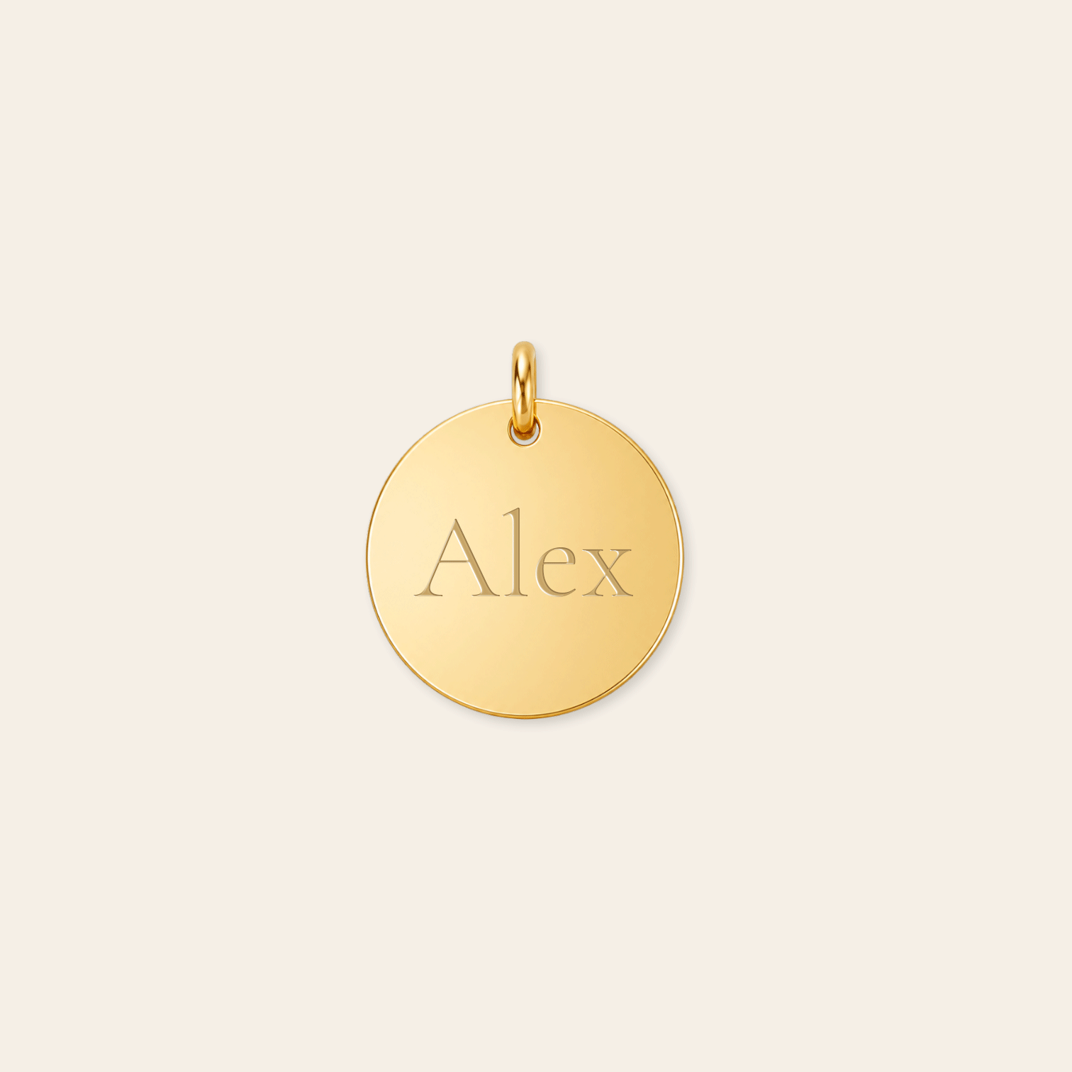 Personalized 11mm Disc Pendant
