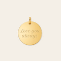Personalized 15mm Disc Pendant