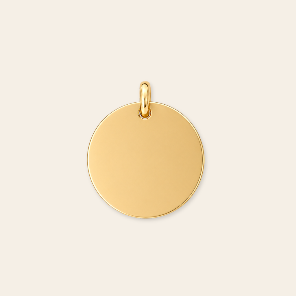 Personalized 15mm Disc Pendant