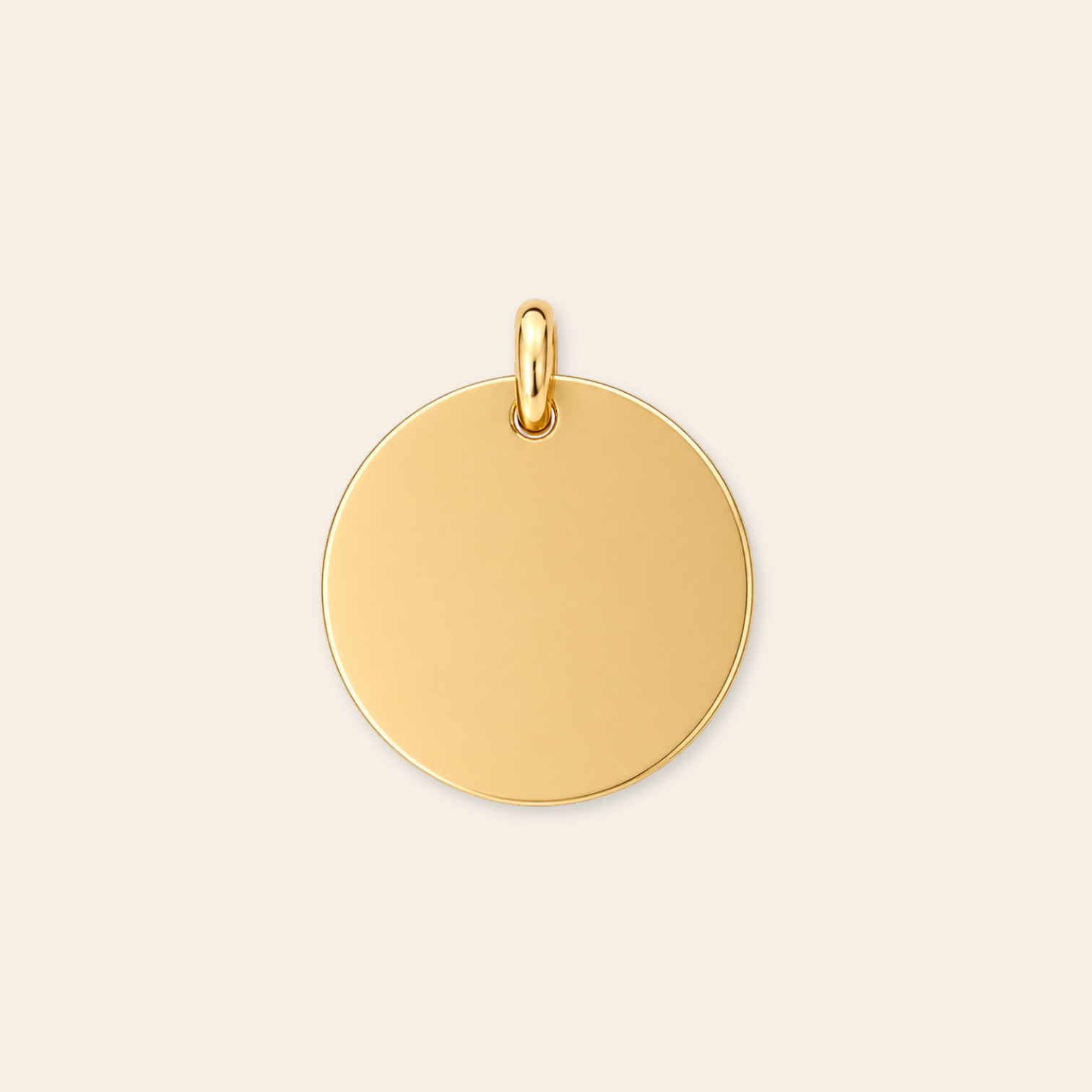 Personalized 15mm Disc Pendant