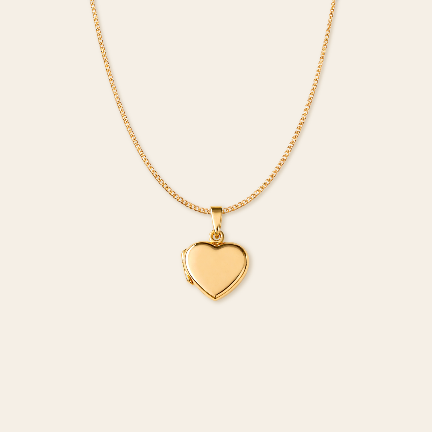 Flat Heart Locket