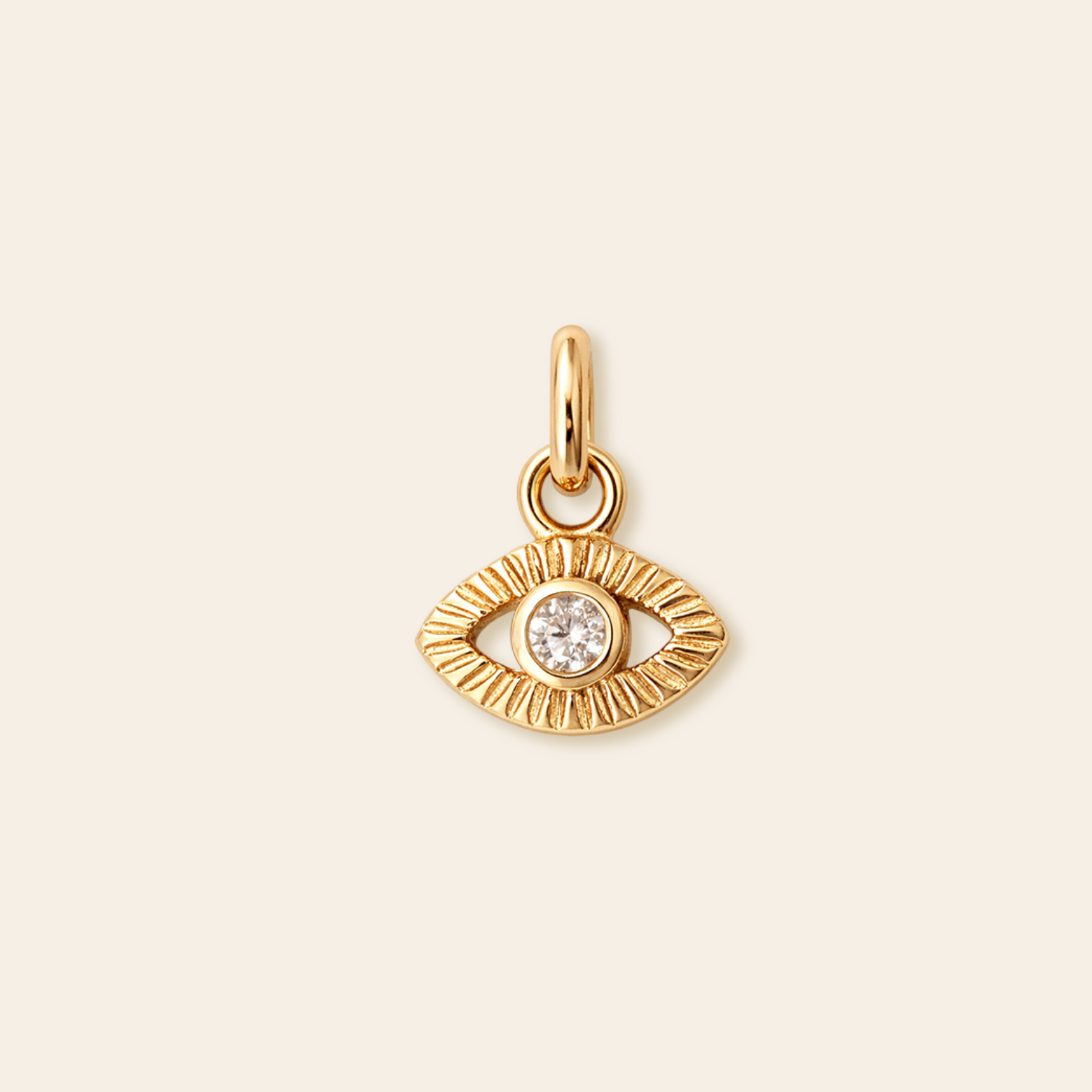 CZ Eye Charm