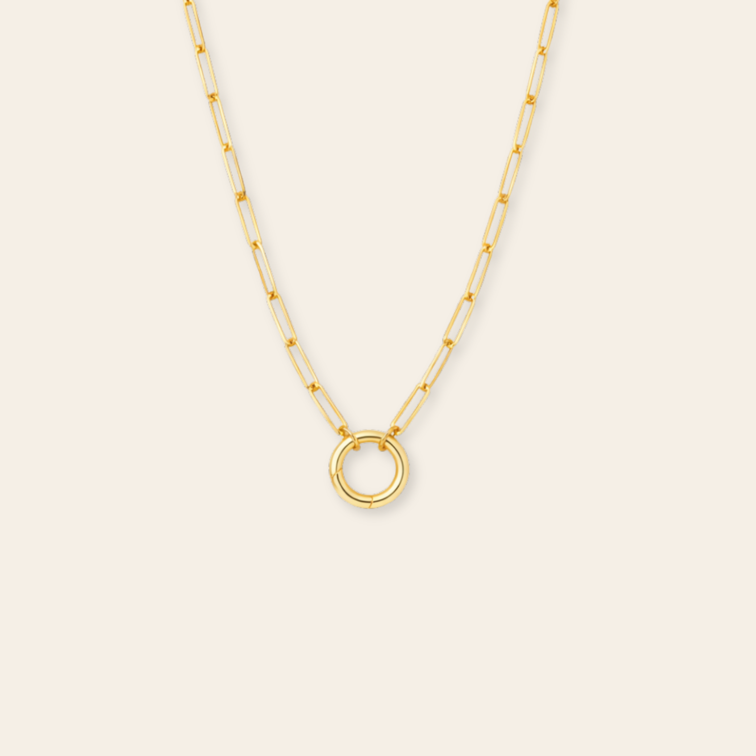 Paperclip Charm Enhancer Necklace