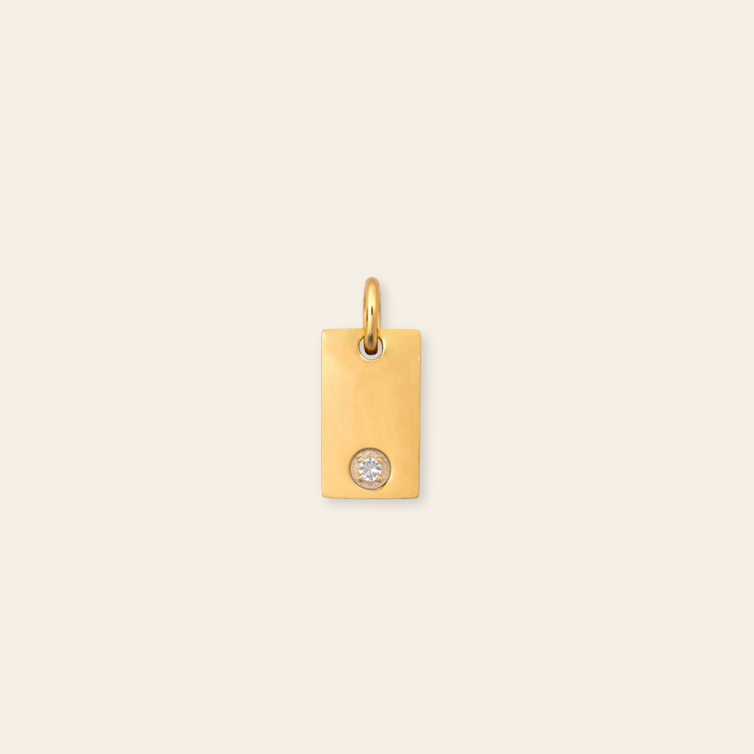 CZ Mini Rectangle Necklace