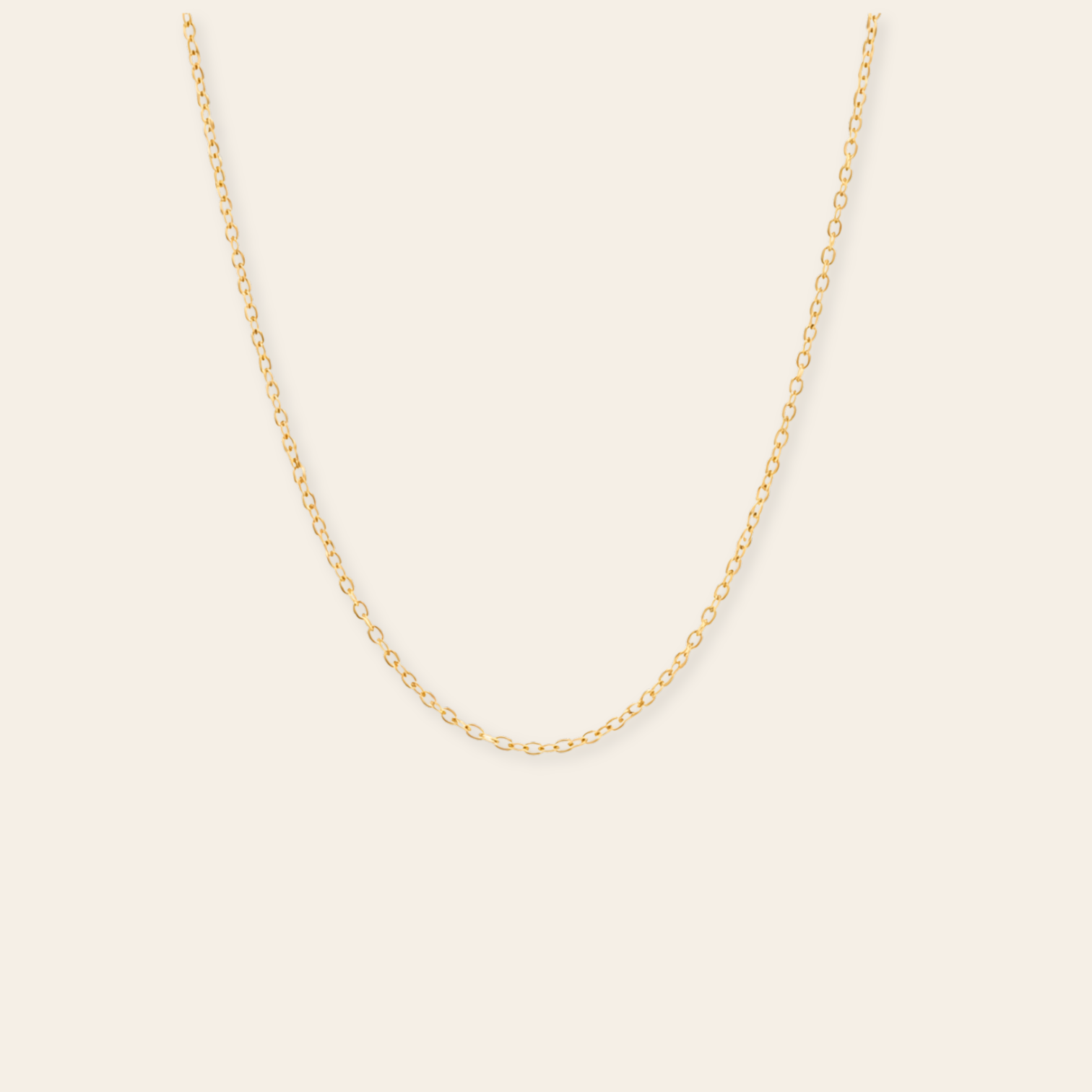 10k Solid Gold Cable Chain