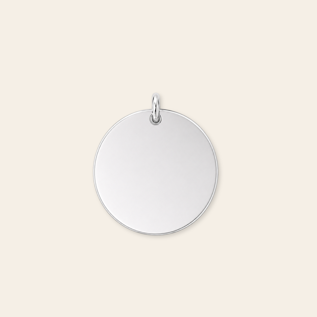 Personalized 15mm Disc Pendant