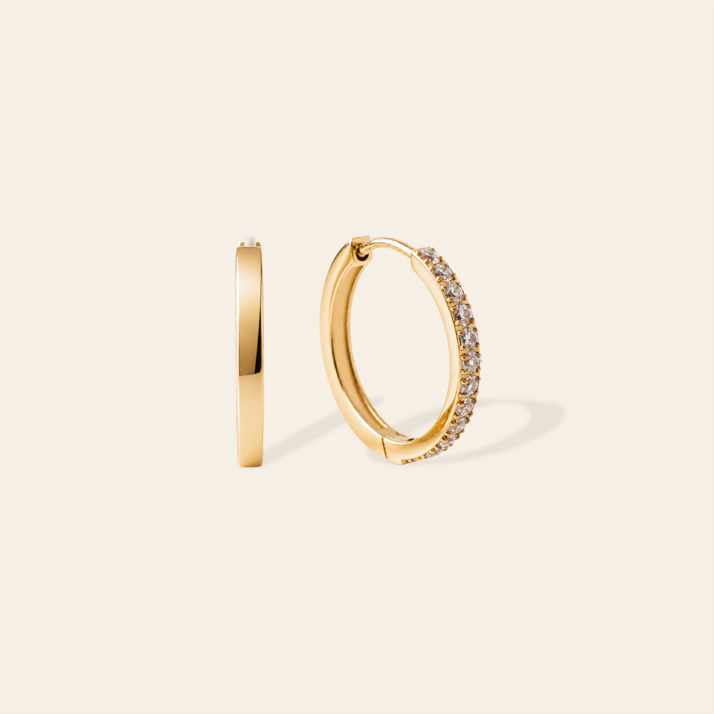 Reversible Pave Hoops