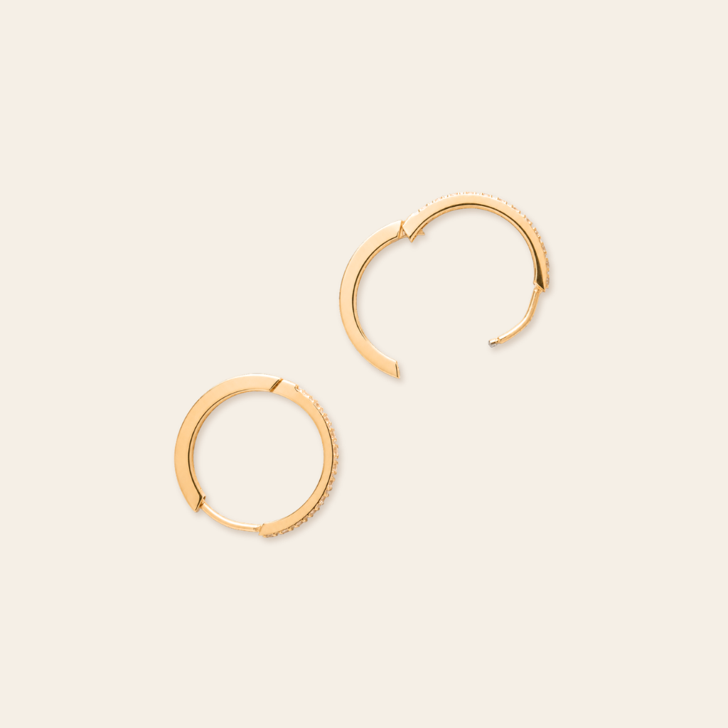 Reversible Pave Hoops