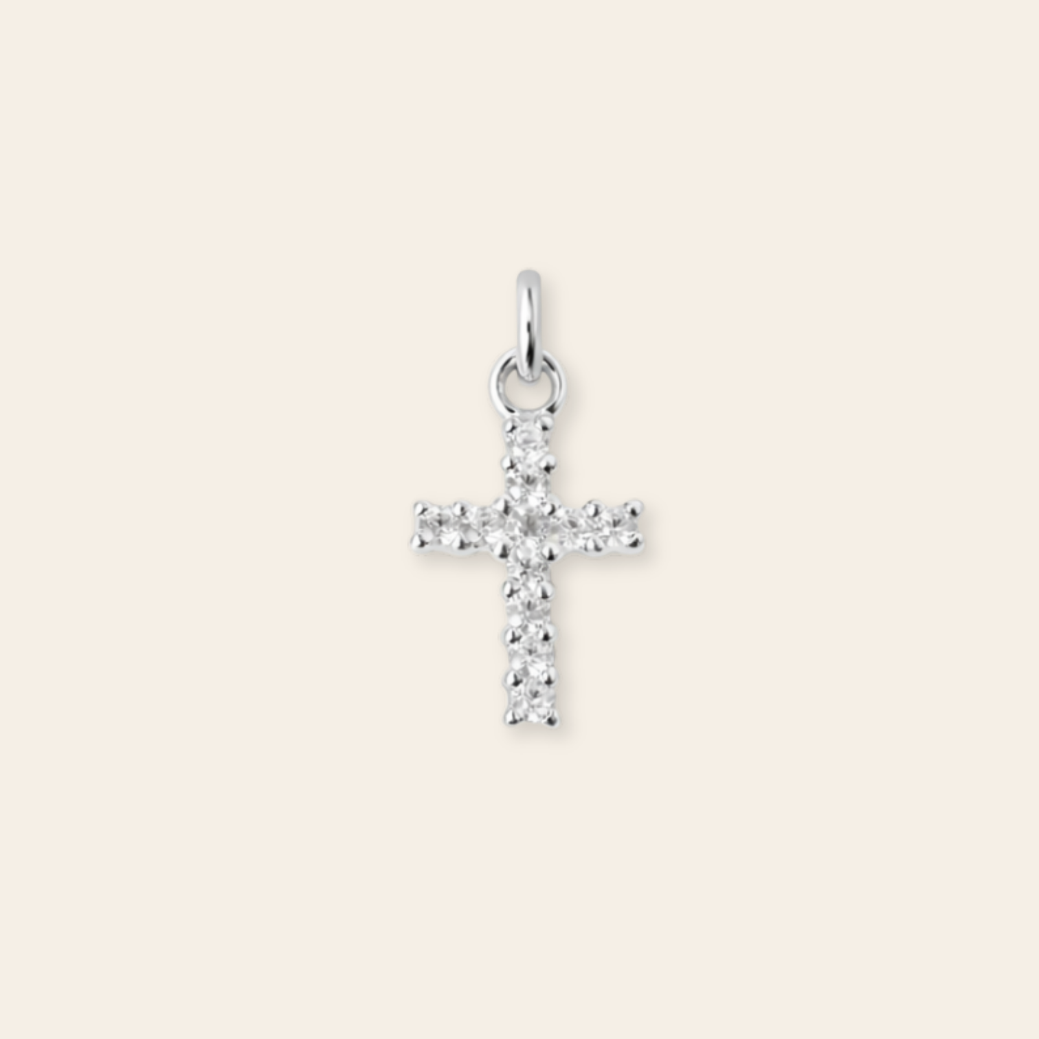 CZ Cross Charm