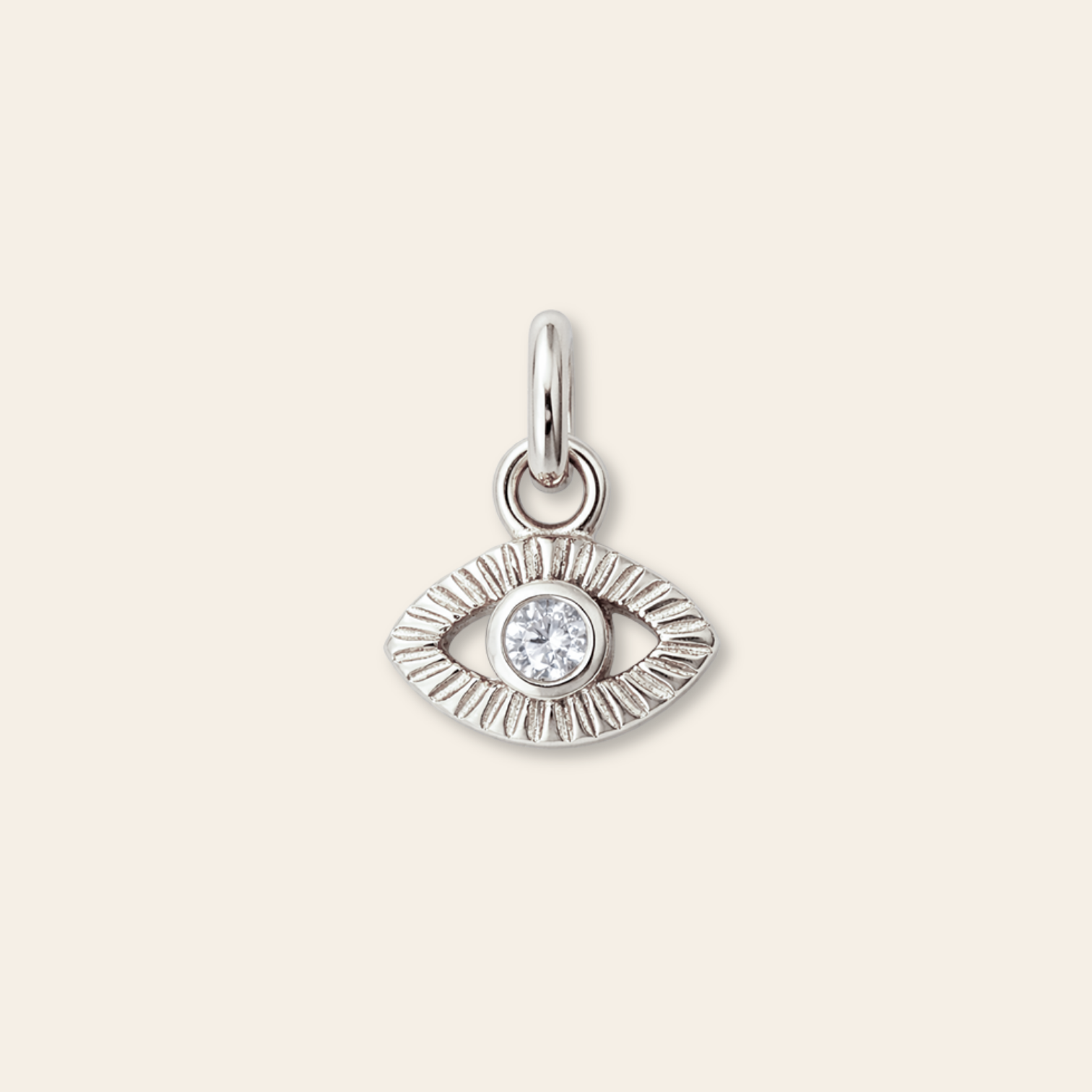 CZ Eye Charm