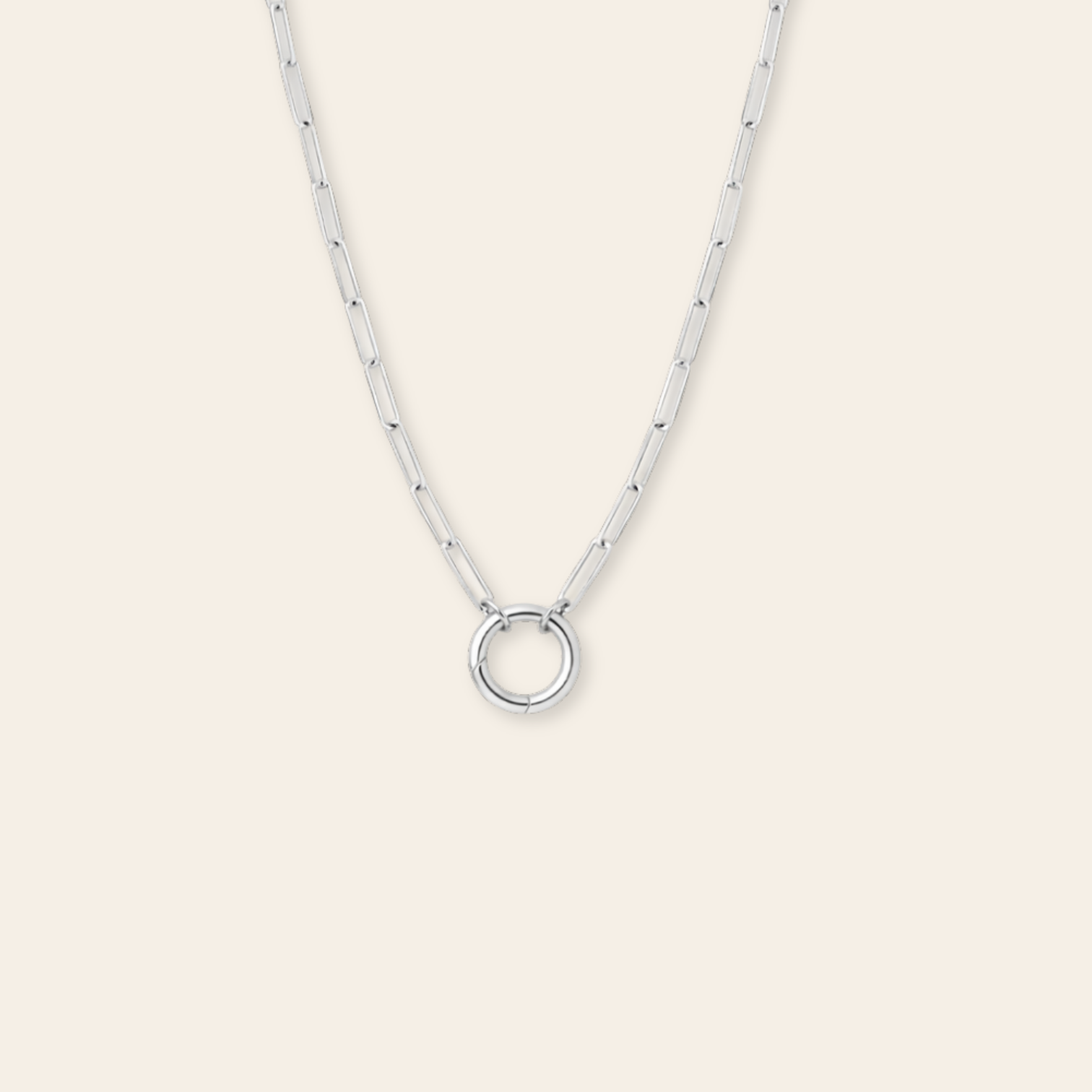 Paperclip Charm Enhancer Necklace