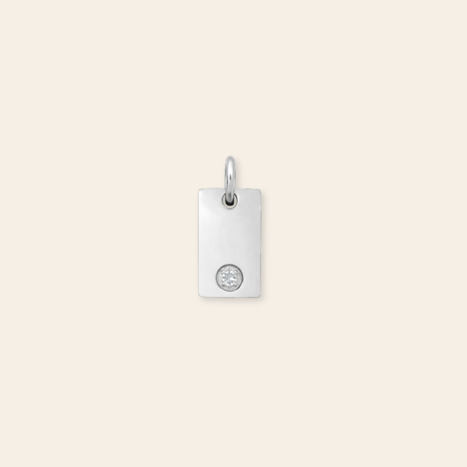 CZ Mini Rectangle Necklace