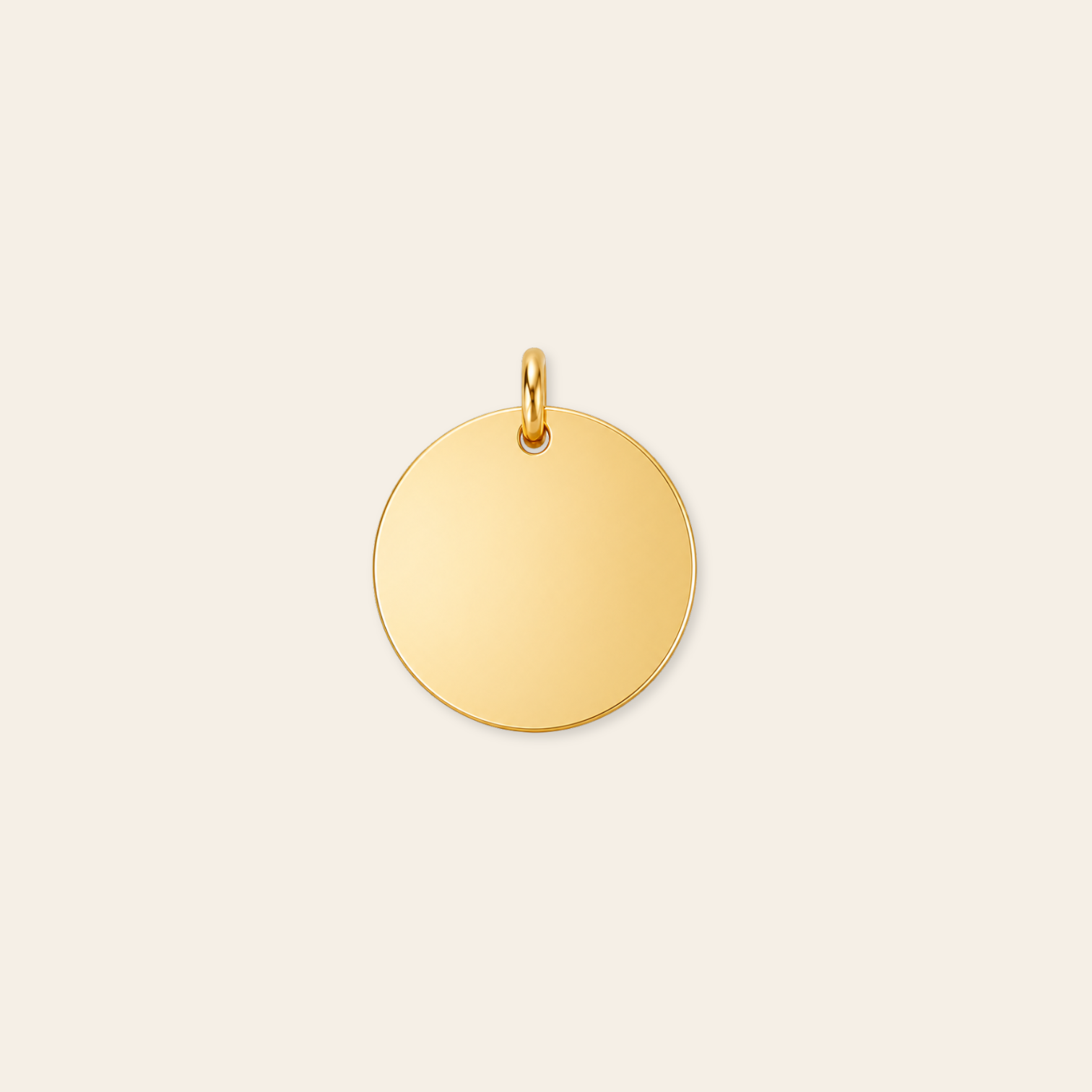 Personalized 11mm Disc Pendant