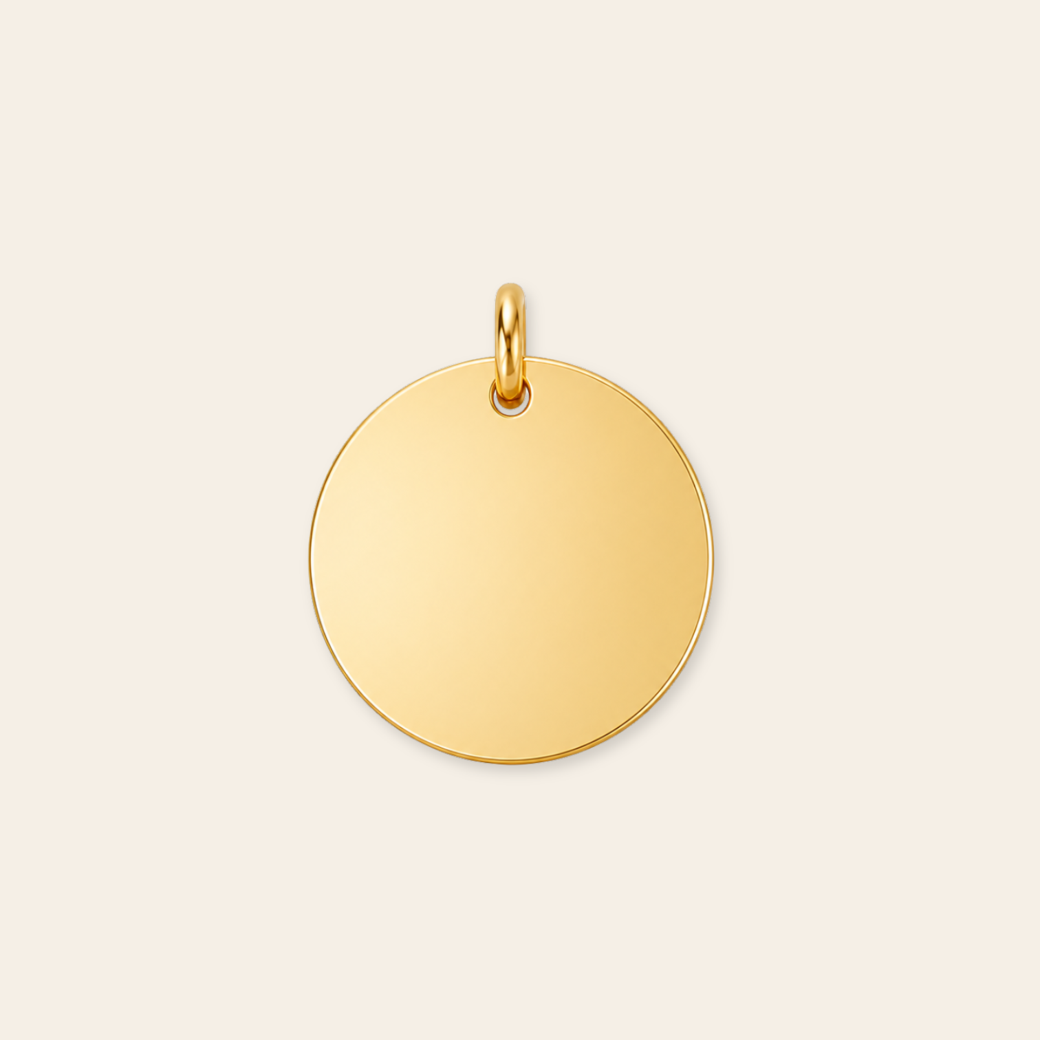Personalized 15mm Disc Pendant