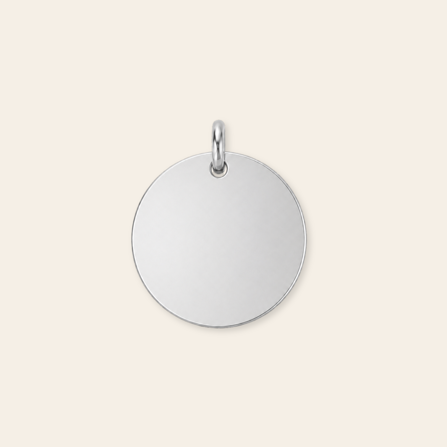 Personalized 15mm Disc Pendant