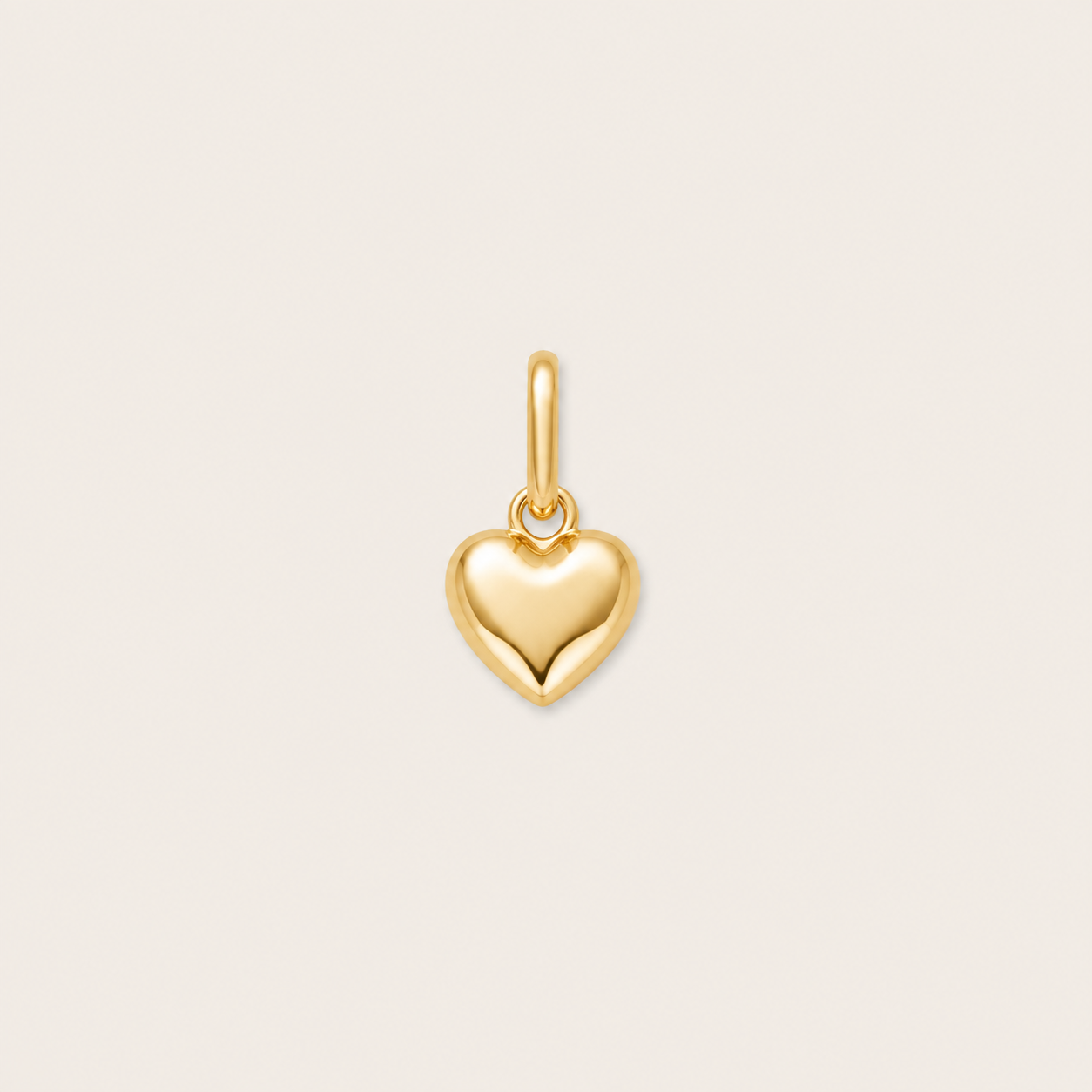 10k Bubble Heart Pendant