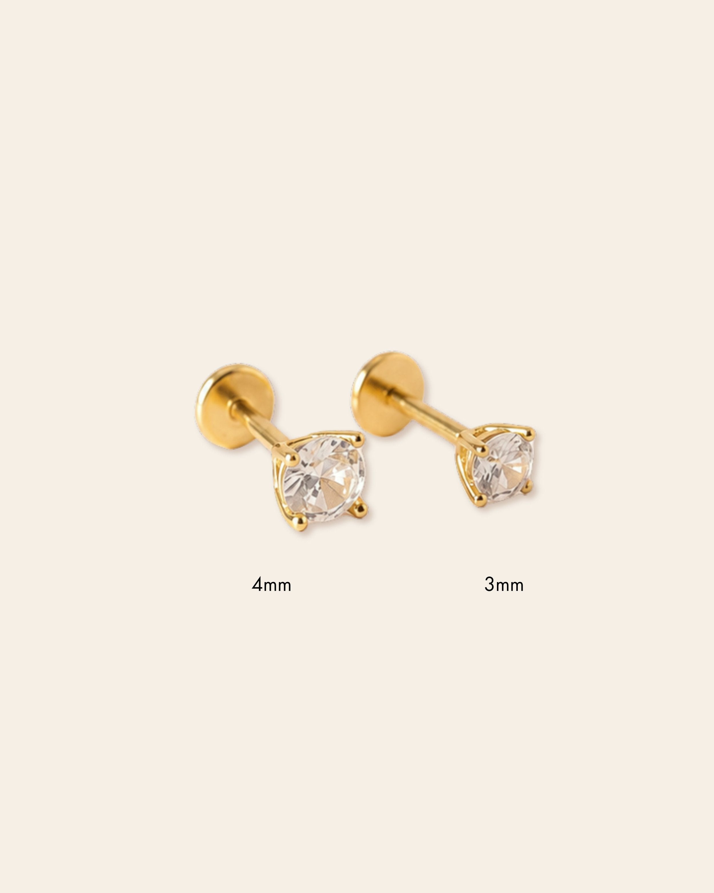 CZ Bling Flatback Studs