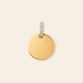 Pavé Round Disc Necklace