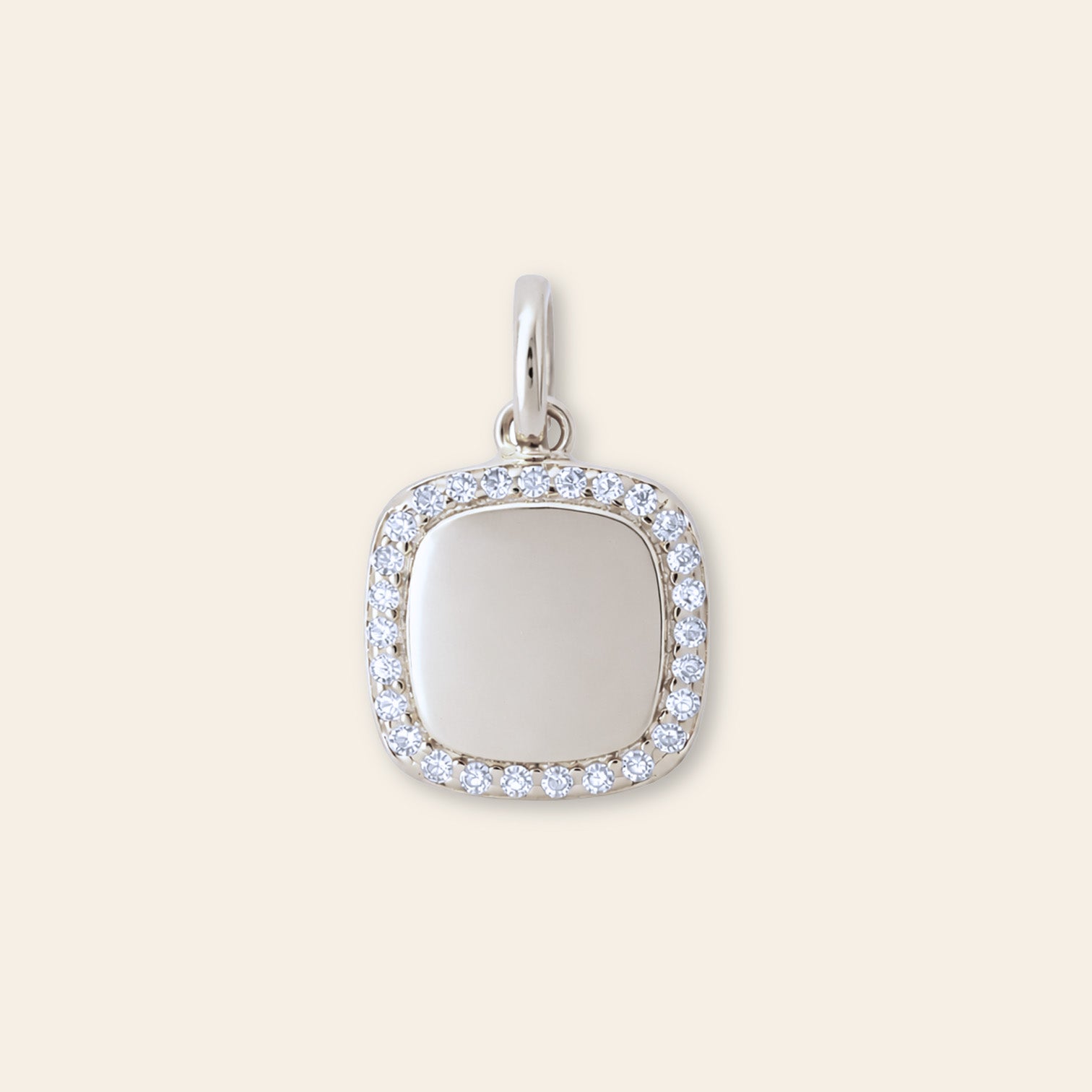 Pavé Framed Square Necklace