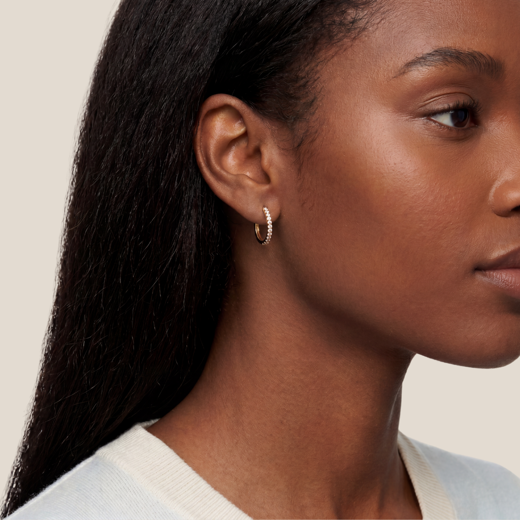 Reversible Pave Hoops