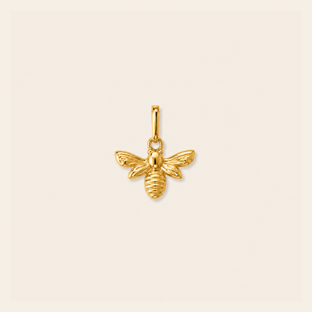 10k Bee Pendant