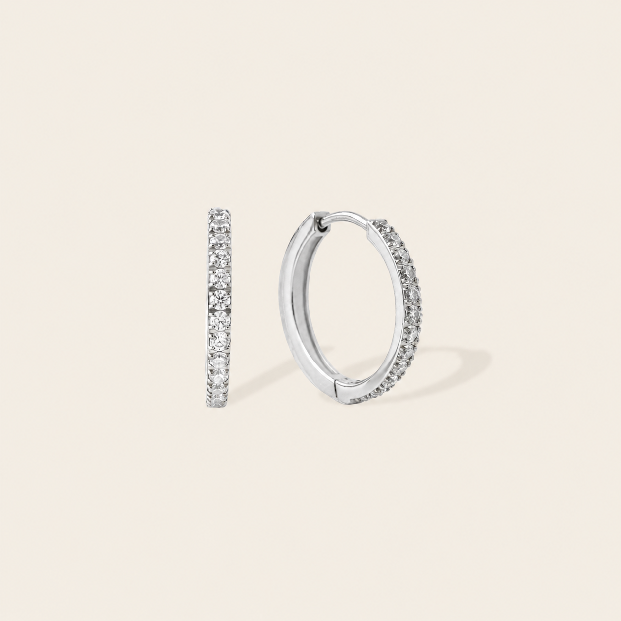 Reversible Pave Hoops