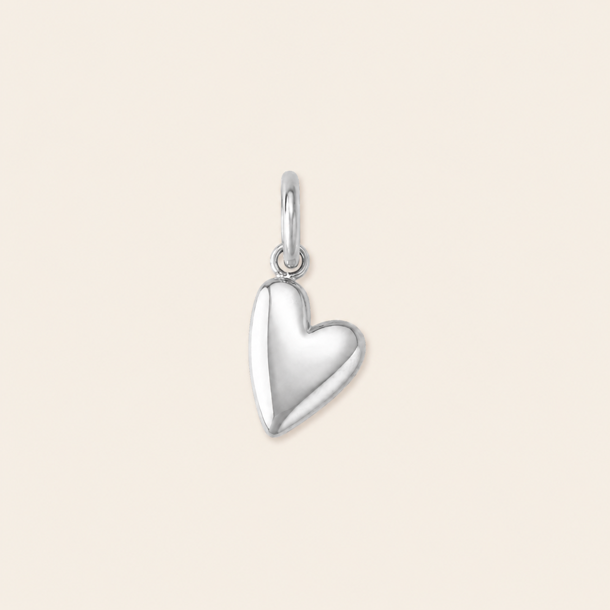 Waterproof Tilted Heart Charm