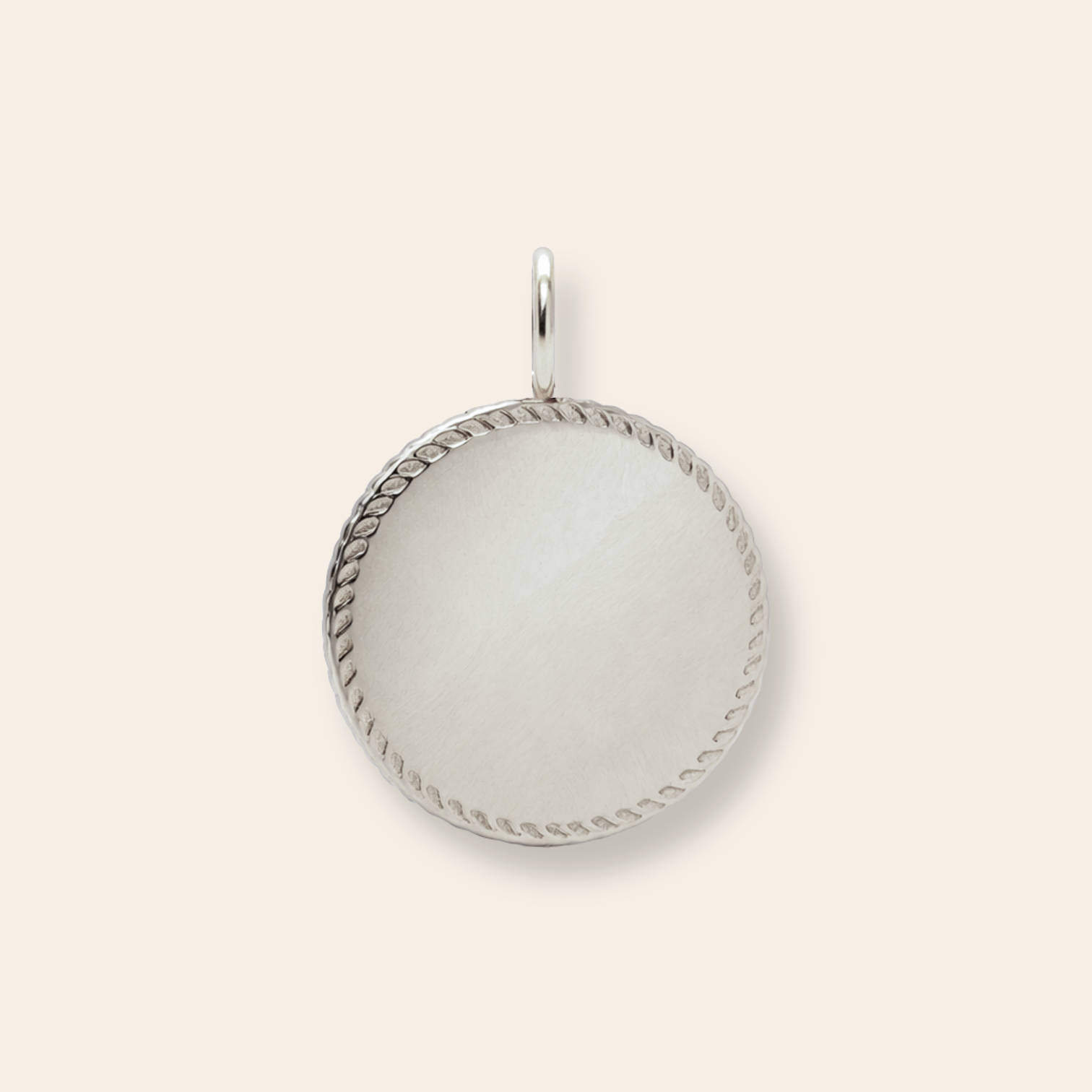 Braided Round Disc Necklace
