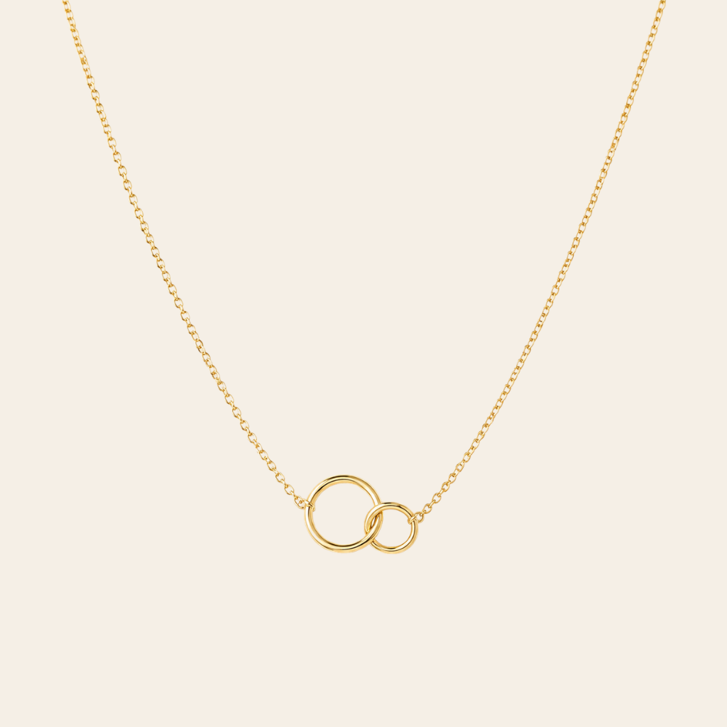 10k Solid Gold You & I Necklace